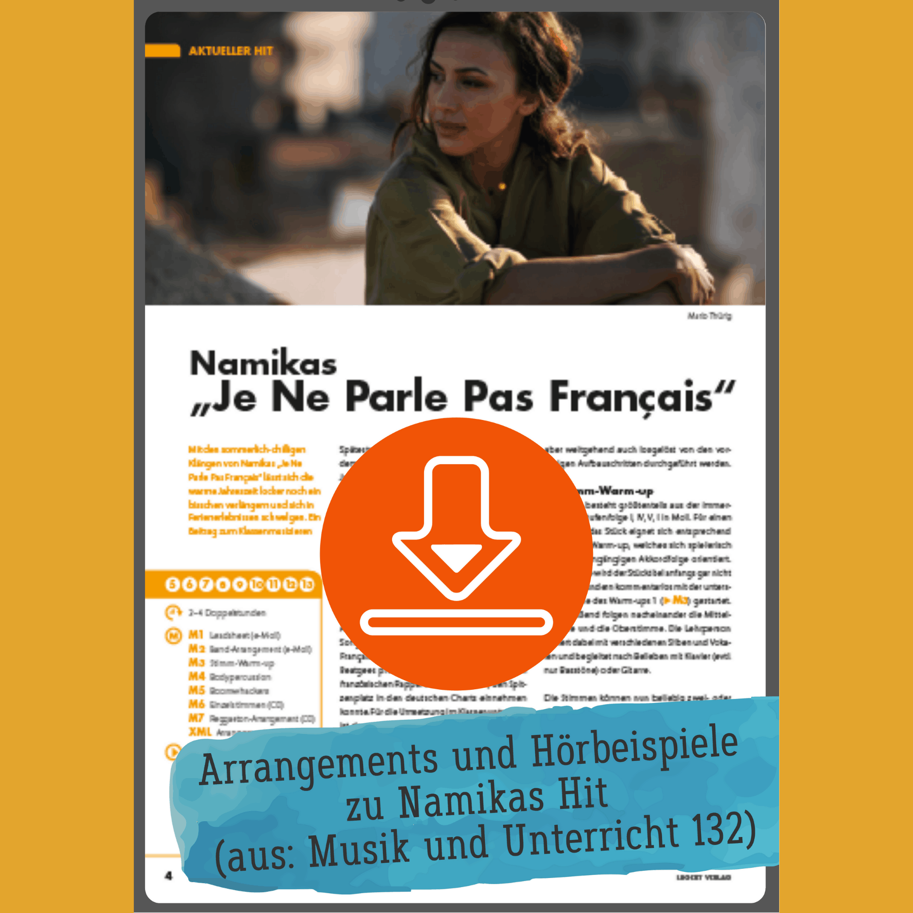 Gratis „Je Ne Parle Pas Francais“ Namika mit Noten (kostenlos) Lugert Verlag