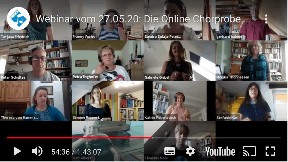 Online-Chorprobe