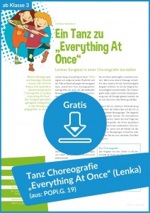 Tanzen Choreographie Grundschule Lenka