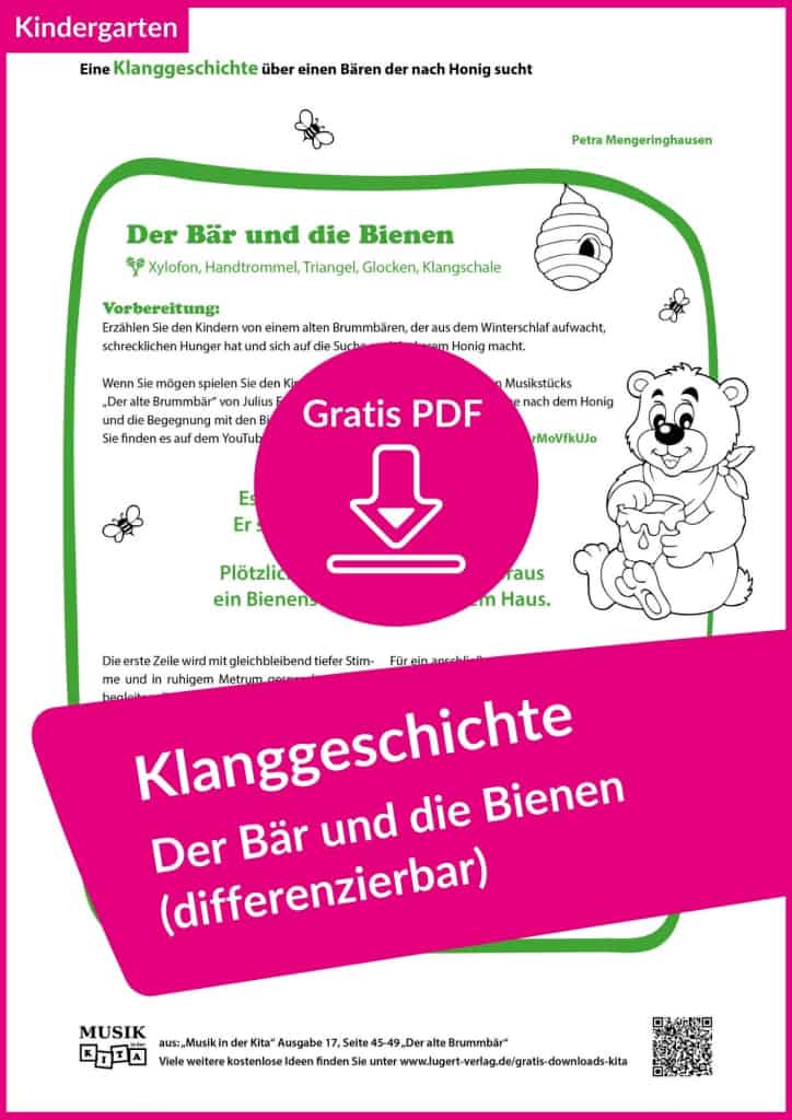 Vorschaubild Gratis-Download „Der Bär und die Bienen“ Kindergarten Lugert Verlag