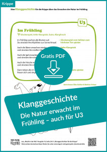 Vorschaubild Gratis-Download „Klanggeschichte – Die Natur erwacht im Fruehling – auch fuer U3“ Krippe U3 Lugert Verlag