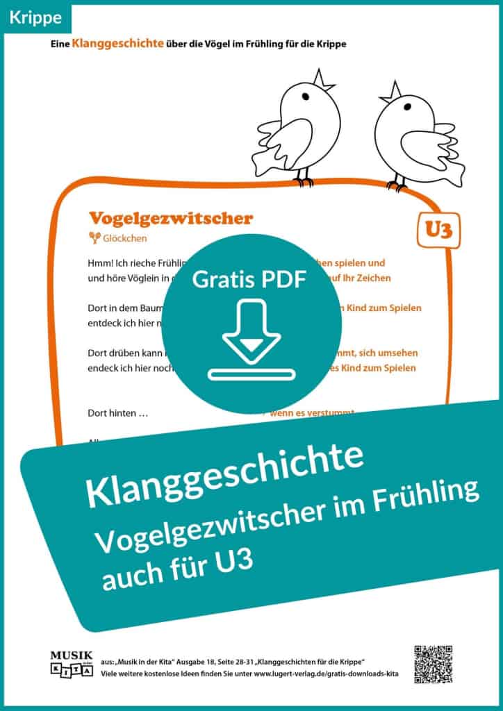Vorschaubild Gratis-Download „Klanggeschichte – Vogelgezwitscher“ Krippe U3 Lugert Verlag