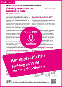 Vorschaubild Gratis-Download „Klanggeschichte - Frühling im Wald - zur Spachfoerderung“ Kindergarten Lugert Verlag