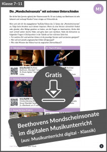 Mondscheinsonate Beethoven digitaler musikunterricht Lugert Verlag