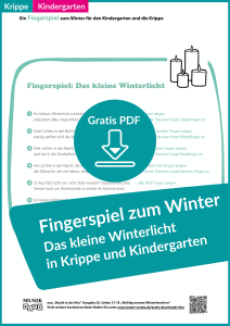 Fingerspiel Winterlicht Kindergarten Krippe Lugert Verlag