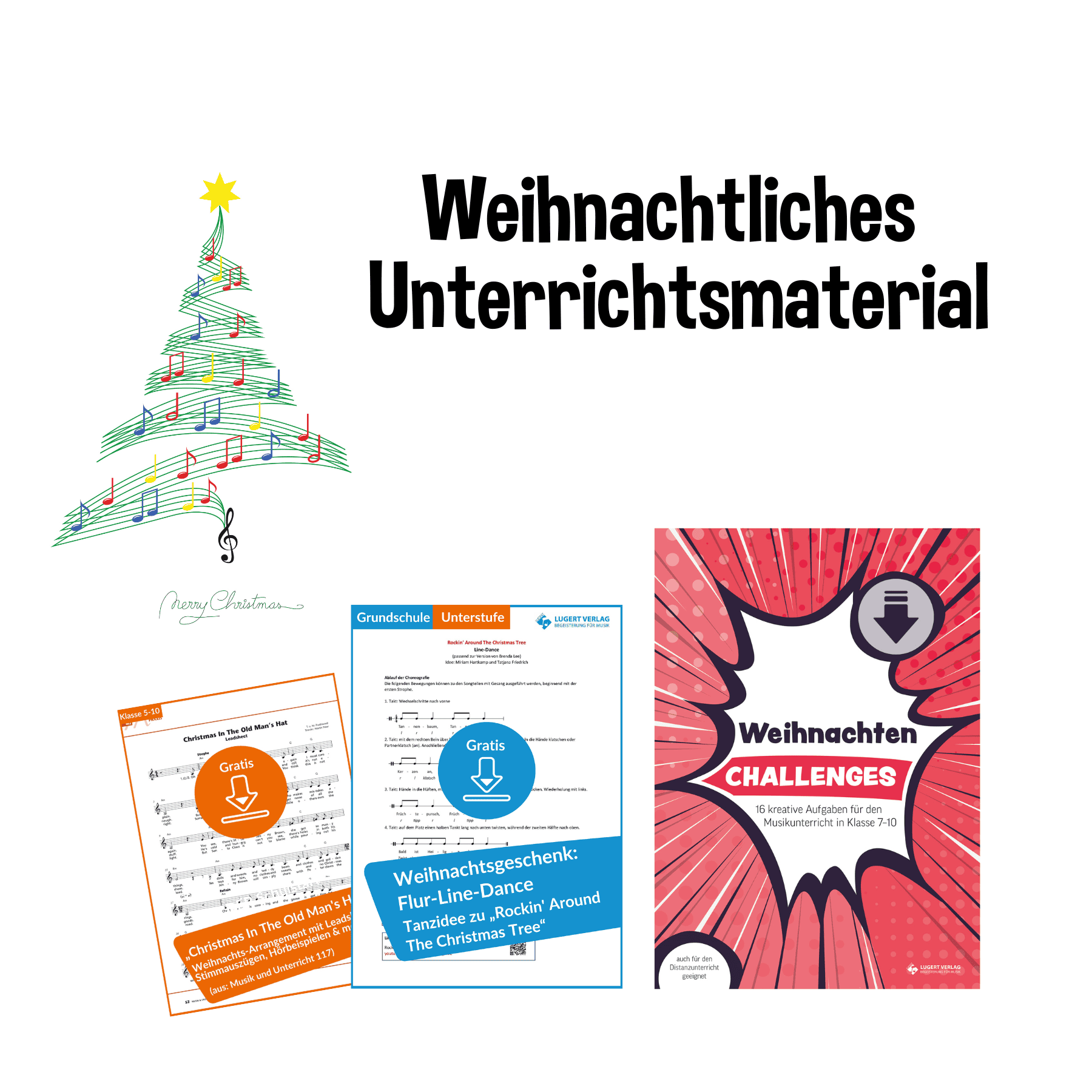 Unterrichtsmaterial Weihnachten
 Weihnachten Unterrichtsmaterial für Sekundarstufe Lugert Verlag