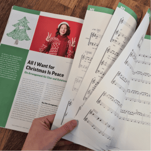 All i want for christmas is peace weihnachtskonzert schulchor lied Musik und unterricht lugert verlag