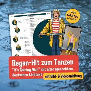 Es regnet sehr Regenlied Grundschule Its raining Men Lugert verlag musik im grundschulunterricht 12