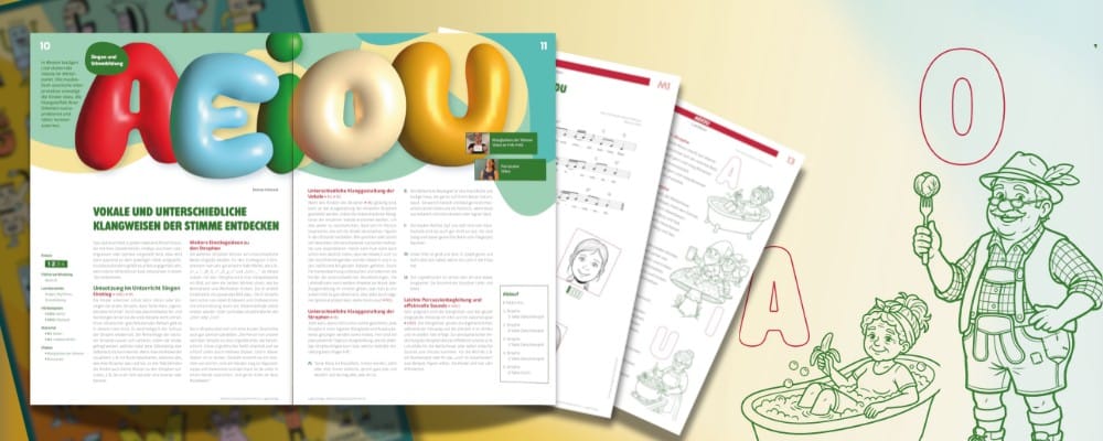 AEIOU Vokale Lied Grundschule Klasse 1 und 2 Lugert Verlag Musik im Grundschulunterricht