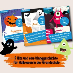 Halloween Musikunterricht Grundschule Klanggeschichte Mitspielsatz Bodypercussion Gratis-Downloads Lugert Verlag
