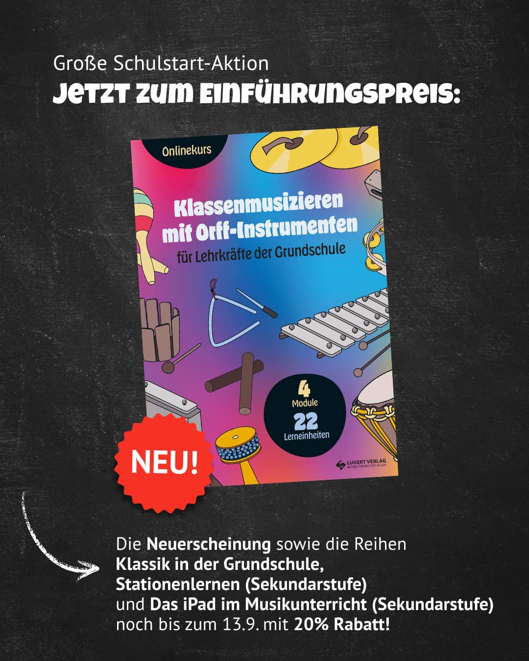 Schulstart Aktion Lugert Verlag 7.9.-13.9.